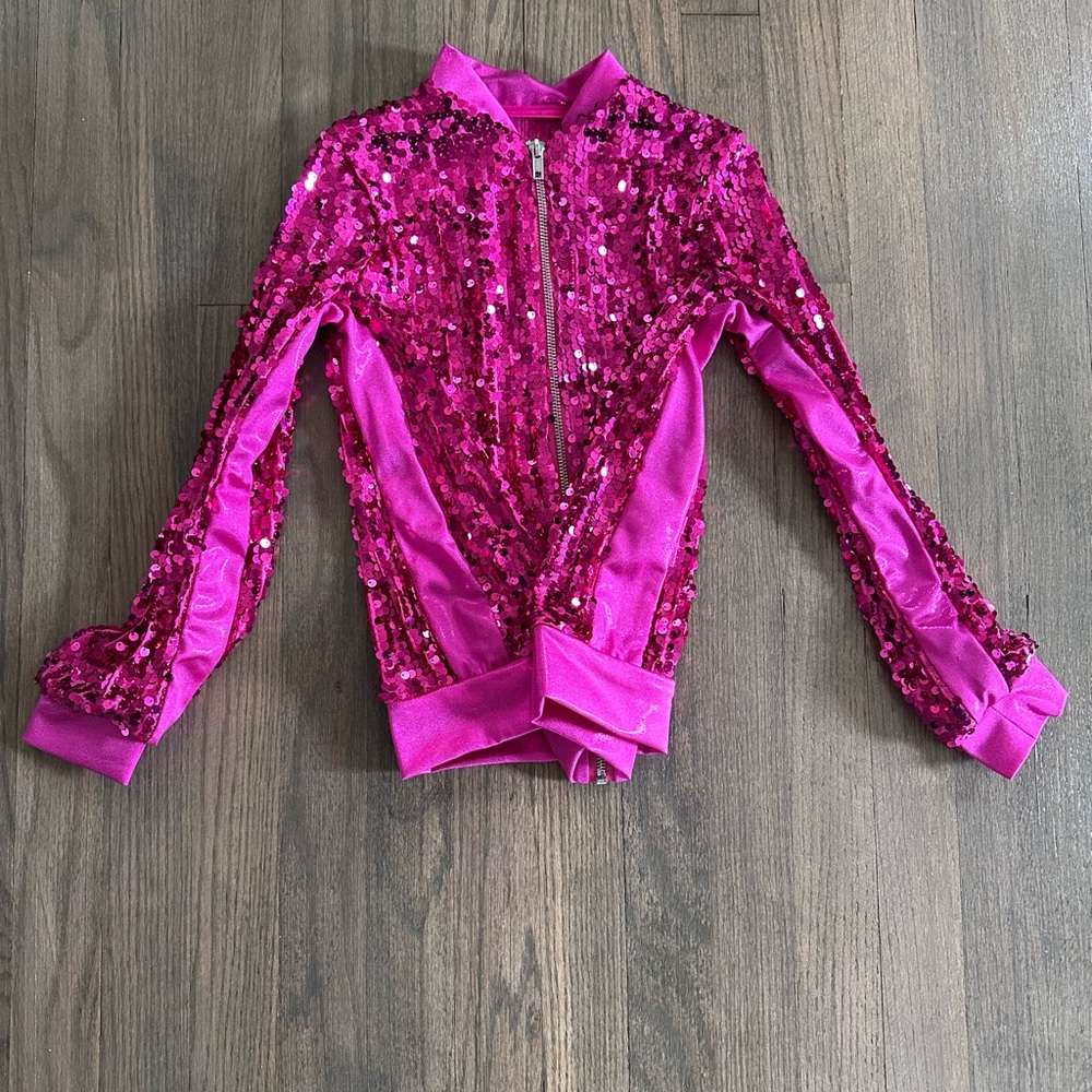 Pink sequin jacket - Picture 3 of 5